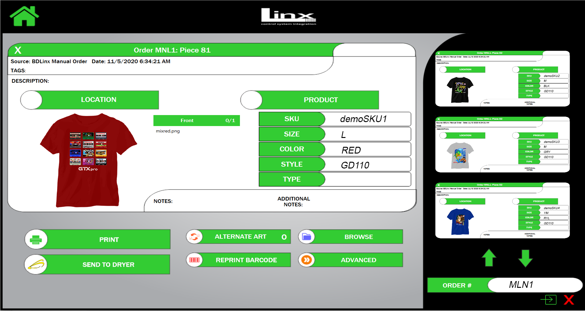 linx control suite